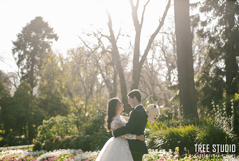 Albert Park Carousel Wedding Photography K 46 - 7 Spots in Fitzroy Gardens Wedding Photo Location