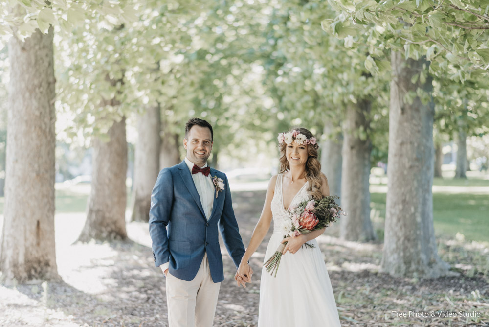 All Smiles Melbourne Emily 16 - 7 Spots in Fitzroy Gardens Wedding Photo Location